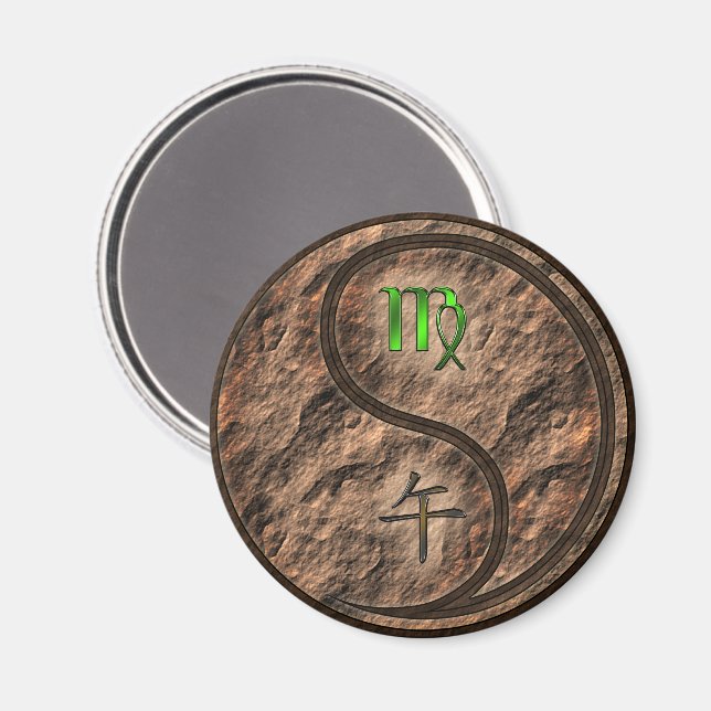 Virgo & Earth Horse Magnet (Front/Back)