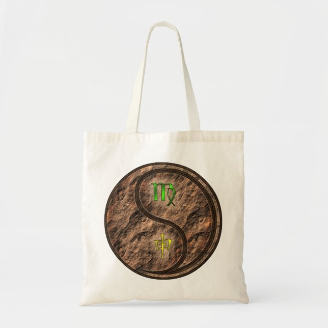 Virgo & Earth Monkey Tote Bag (Front)