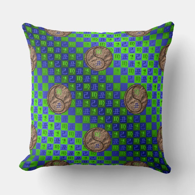 Virgo & Earth Ox Cushion (Front)