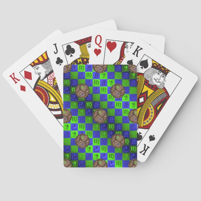 Virgo & Earth Ox Playing Cards (Back)