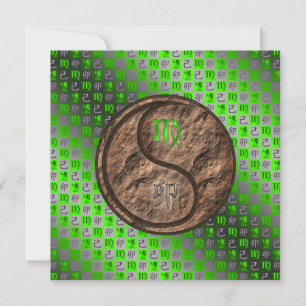 Virgo & Earth Rabbit Card