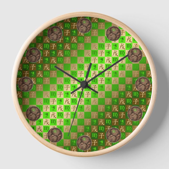 Virgo & Earth Rat Clock (Front)