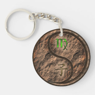 Virgo & Earth Rat Key Ring
