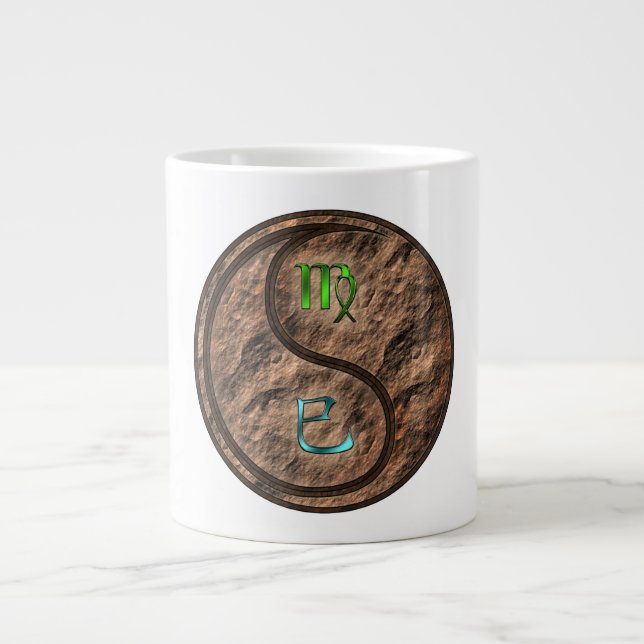 Virgo & Earth Snake Large Coffee Mug (Front)