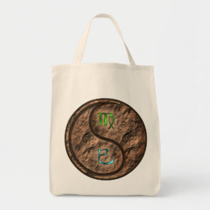 Virgo & Earth Snake Tote Bag