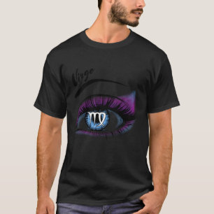 Virgo Eyelashes Zodiac Sign Horoscope Women T-Shirt