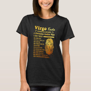 Virgo Facts Awesome Zodiac Sign Horoscope Birthday T-Shirt