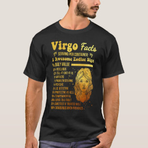 Virgo Facts Awesome Zodiac Sign Horoscope Birthday T-Shirt