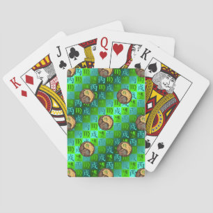 Virgo & Fire Dog Classic Playing Cards