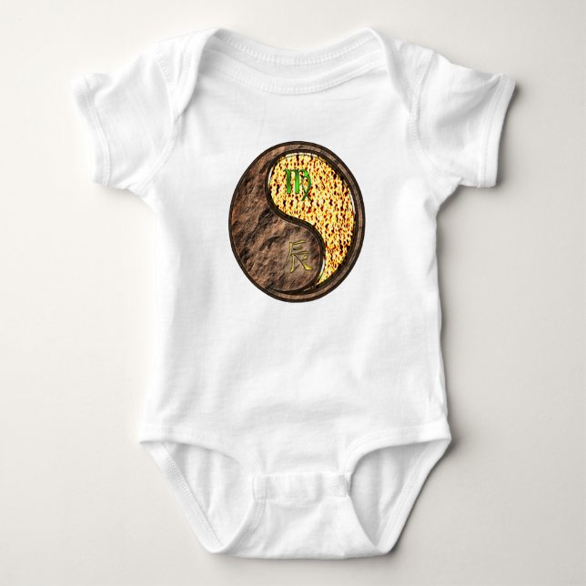 Virgo & Fire Dragon Baby Bodysuit (Front)
