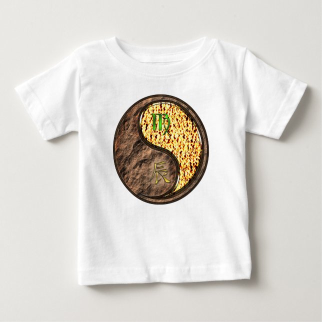 Virgo & Fire Dragon Baby T-Shirt (Front)