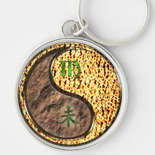 Virgo & Fire Goat Key Ring