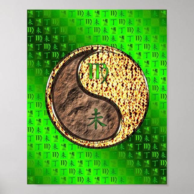 Virgo & Fire Goat Poster (Front)