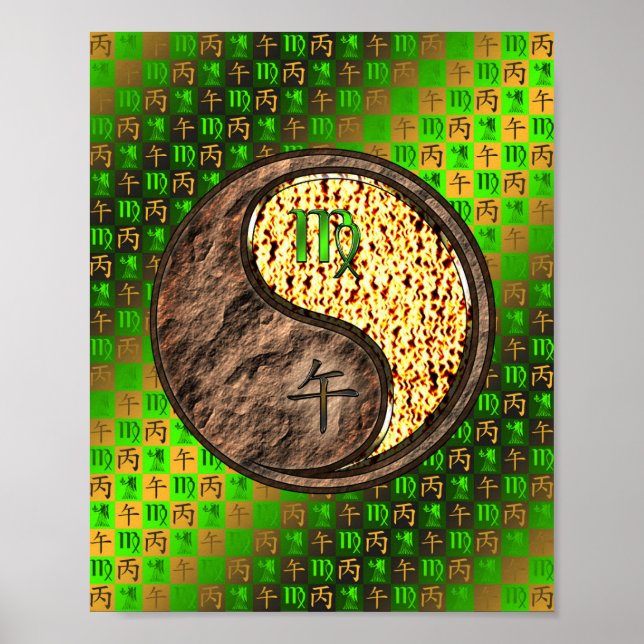 Virgo & Fire Horse Poster (Front)