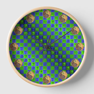 Virgo & Fire Ox Clock