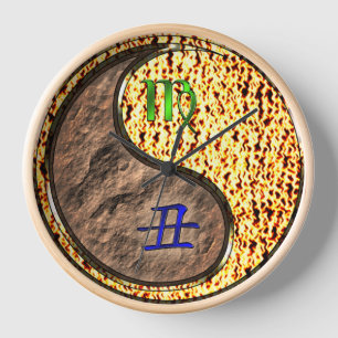Virgo & Fire Ox Clock