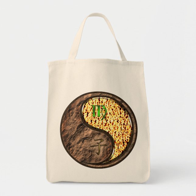 Virgo & Fire Rat Tote Bag (Front)