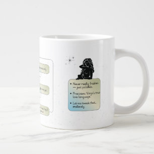 Virgo Flow Chart – Funny Astrology Zodiac Sign Large Coffee Mug