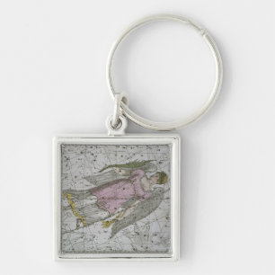 Virgo, from 'A Celestial Atlas', pub. in 1822 (col Key Ring