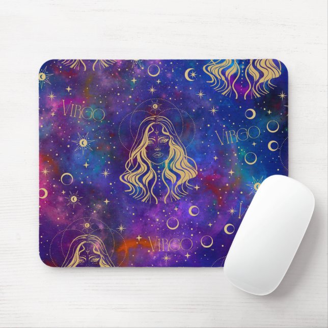 Virgo Galaxy Mouse Mat (With Mouse)