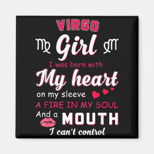 Virgo Girl Funny Quote With Zodiac Sign Birthday I Magnet