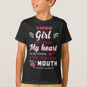 Virgo Girl Funny Quote With Zodiac Sign Birthday T-Shirt