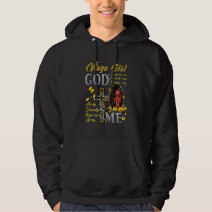 Virgo Girl God Blesses Me Black Girl Magic Afro Me Hoodie