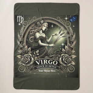 Virgo “Grace in Detail” Sherpa Blanket