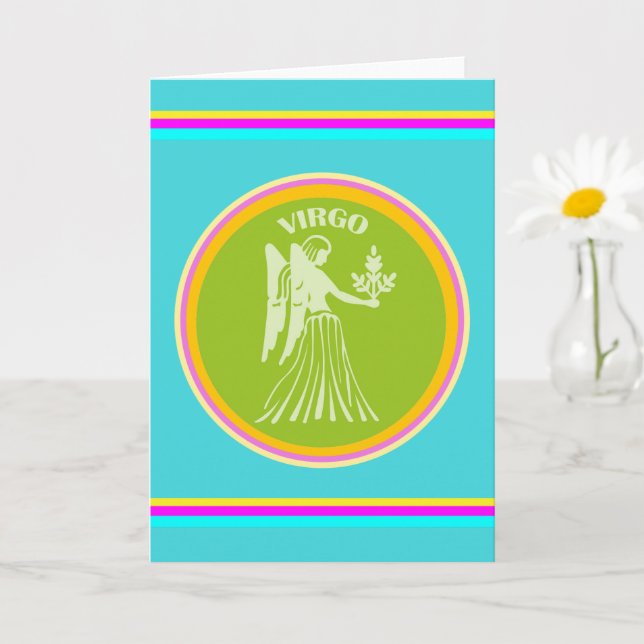 Virgo Greeting Card (Small Plant)