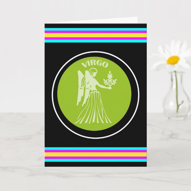 Virgo Greeting Card (Small Plant)