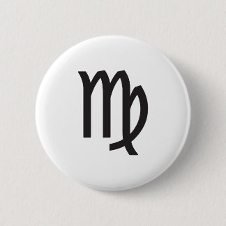 VIRGO, HOROSCOPE SYMBOL 6 CM ROUND BADGE