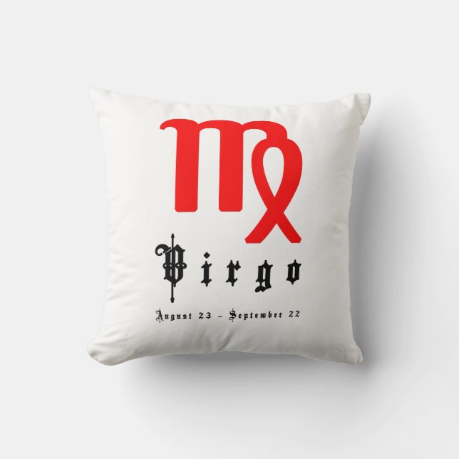 Virgo, Horoscope, zodiac, astrology Cushion (Front)