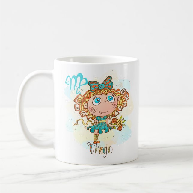 Virgo Horoscope Zodiac Aug 23 - Sept 22 Birthday Coffee Mug (Left)