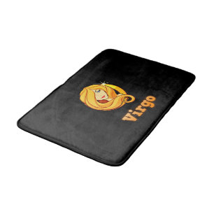 Virgo illustration bath mat