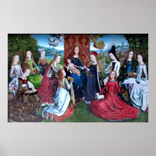 Virgo inter Virgines (M 070) Borderless Poster