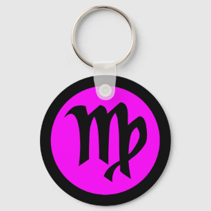 Virgo keychain basic round