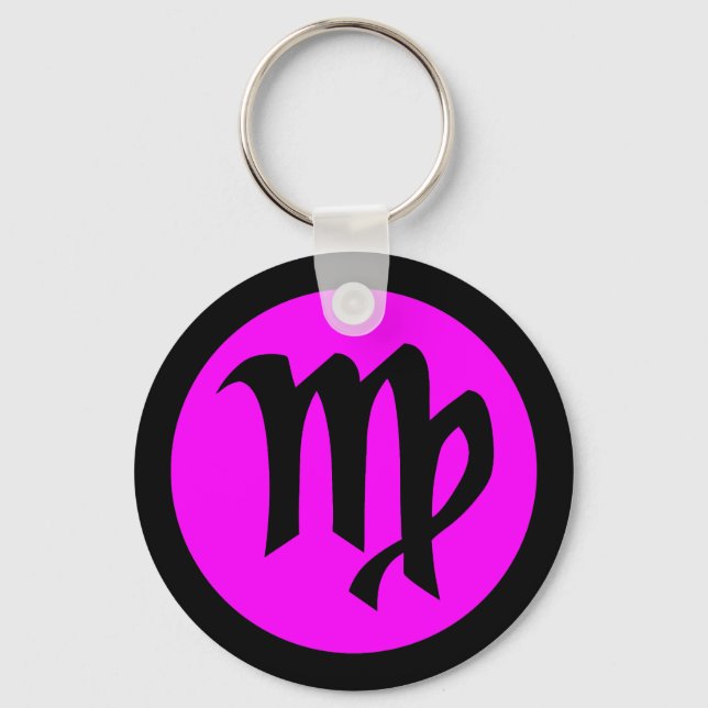 Virgo keychain basic round (Front)
