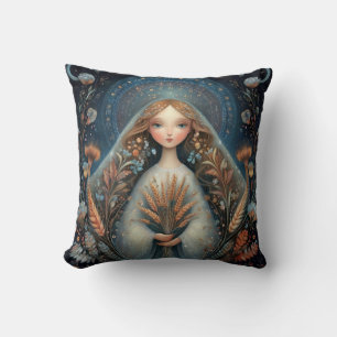 Virgo Maiden Zodiac Astrology Celestial Birthday Cushion