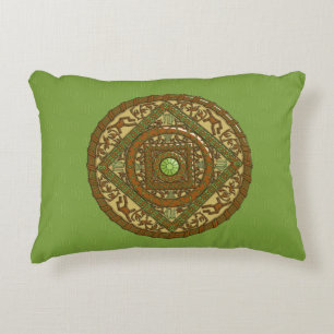 Virgo Mandala Accent Pillow