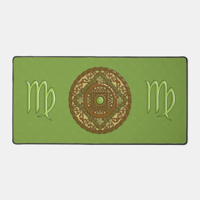 Virgo Mandala Desk Mat (Front)