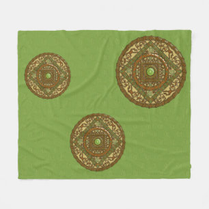Virgo Mandala Fleece Blanket