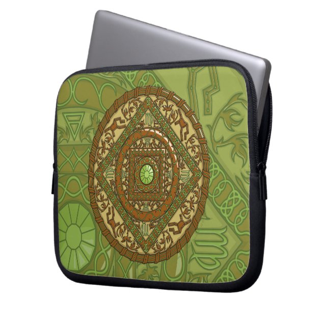 Virgo Mandala Laptop Case (Front Left)