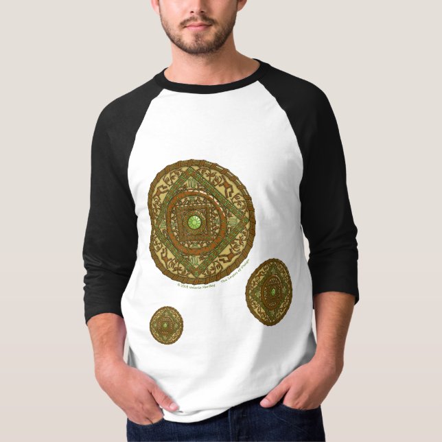 Virgo Mandala Men's Light Shirt (Front)