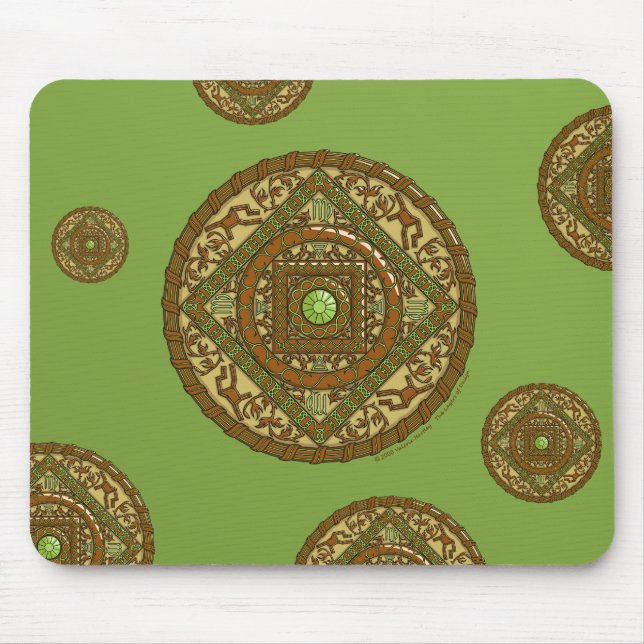 Virgo Mandala Mousepad (Front)
