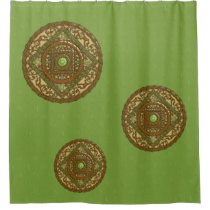 Virgo Mandala Shower Curtain