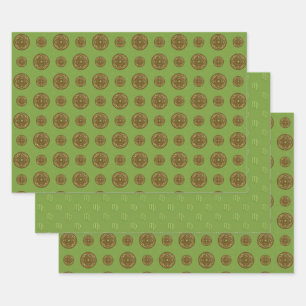 Virgo Mandala Wrapping Paper Set
