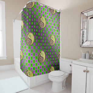 Virgo & Metal Boar Shower Curtain