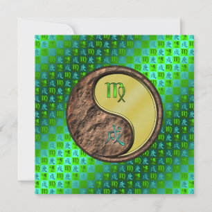Virgo & Metal Dog Card