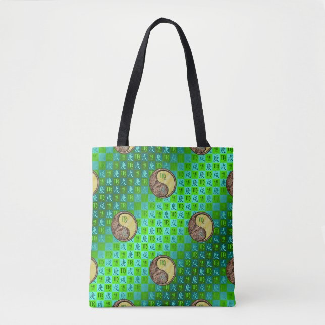 Virgo & Metal Dog Tote Bag (Front)