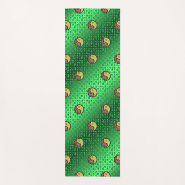 Virgo & Metal Dog Yoga Mat (Front)